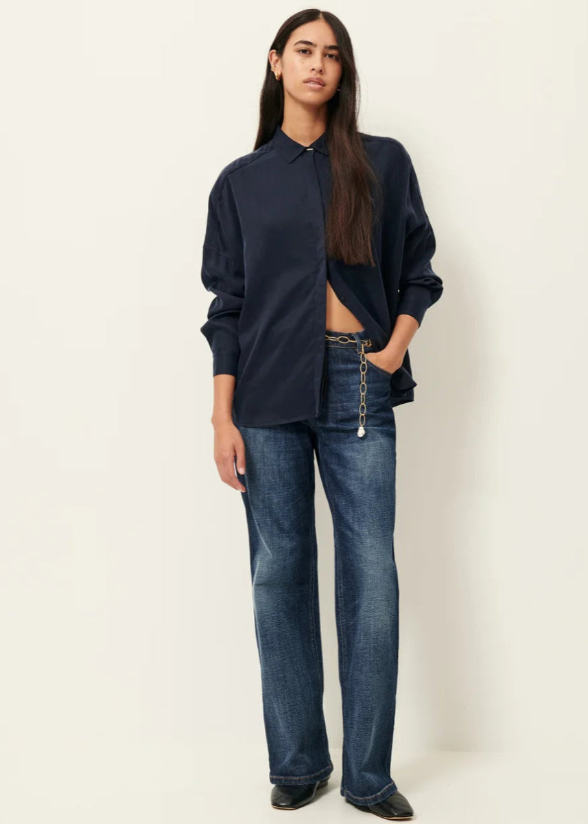 Lady D Shirt in Navy from SESSUN at Edito boutique