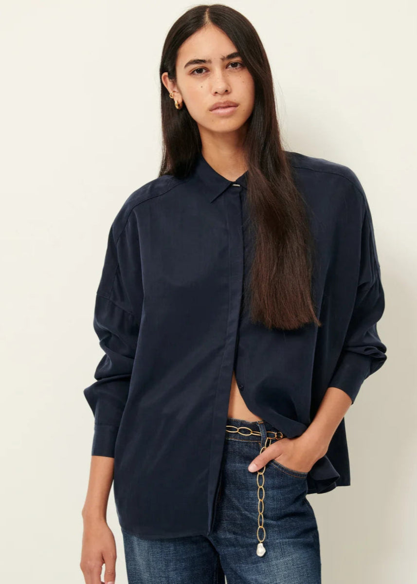 Lady D Shirt in Navy from SESSUN at Edito boutique