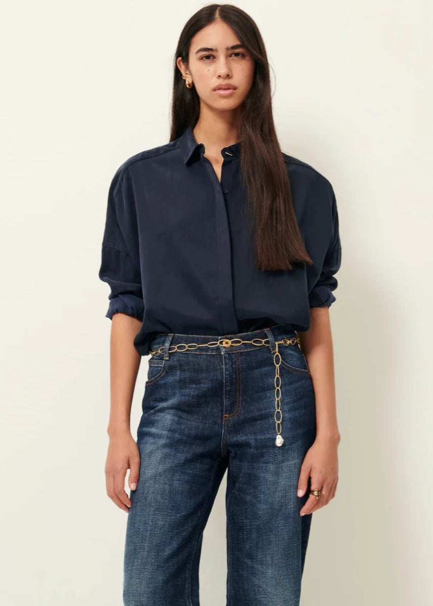 Lady D Shirt in Navy from SESSUN at Edito boutique