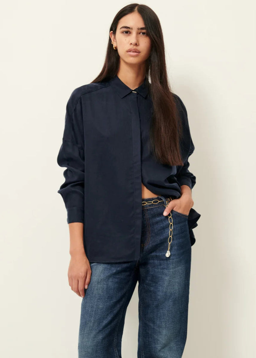Lady D Shirt in Navy from SESSUN at Edito boutique