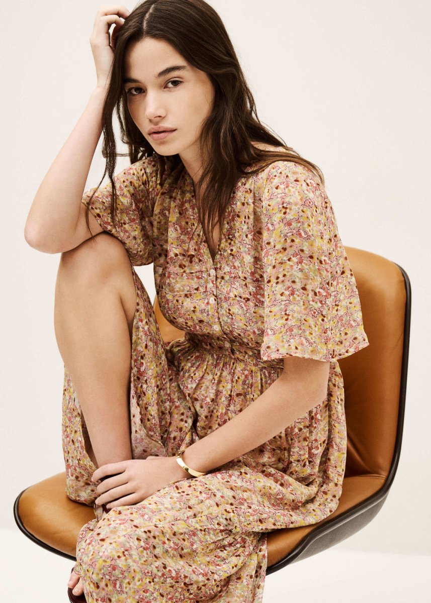 Lariol Dress in Rose from BA&SH at Edito boutique