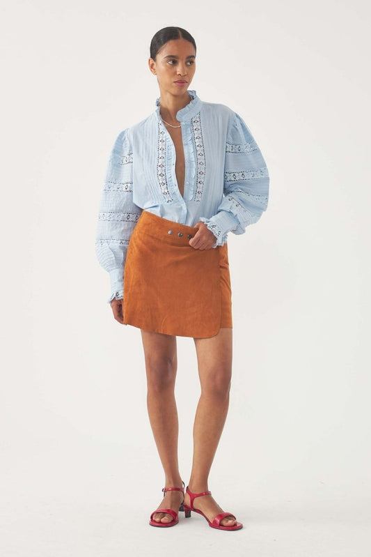 Lena blouse in Blue from ANTIK BATIK at Edito boutique Lena blouse in Blue from ANTIK BATIK at Edito boutique