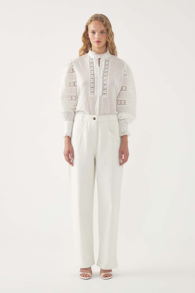 Lena blouse in White from ANTIK BATIK at Edito boutique