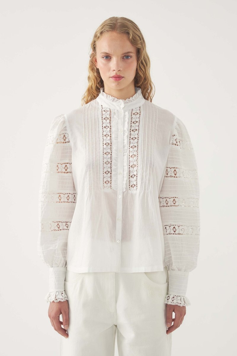 Lena blouse in White from ANTIK BATIK at Edito boutique