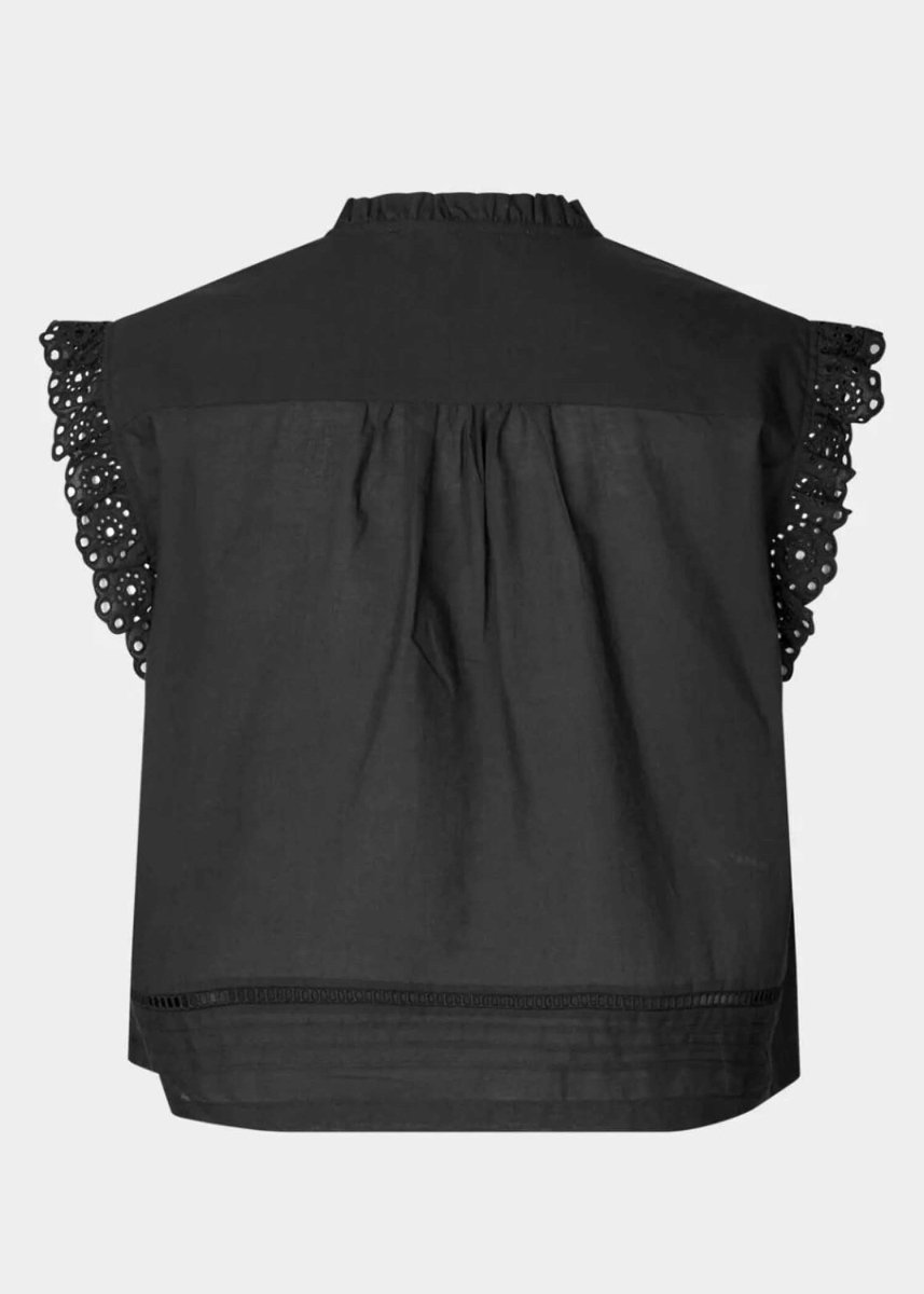 Limona Top in Black from SECOND FEMALE at Edito boutique