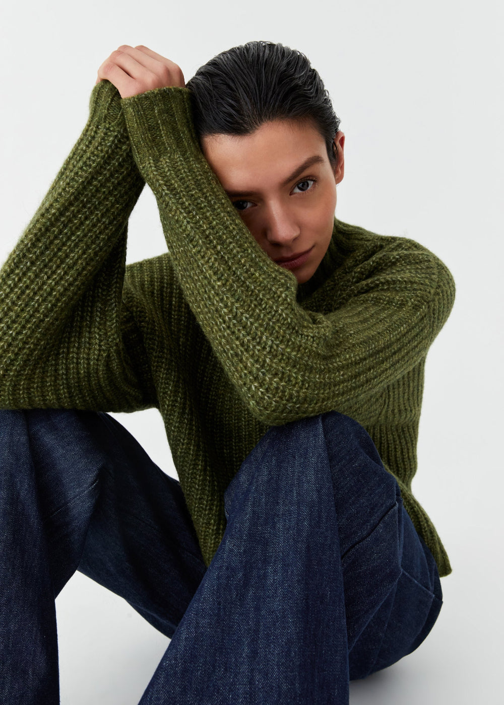 Lola Knit Pullover in Forest from Morrison