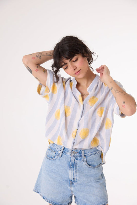 Louison Shirt in Soleil from SACRECOEUR at Edito boutique Louison Shirt in Soleil from SACRECOEUR at Edito boutique