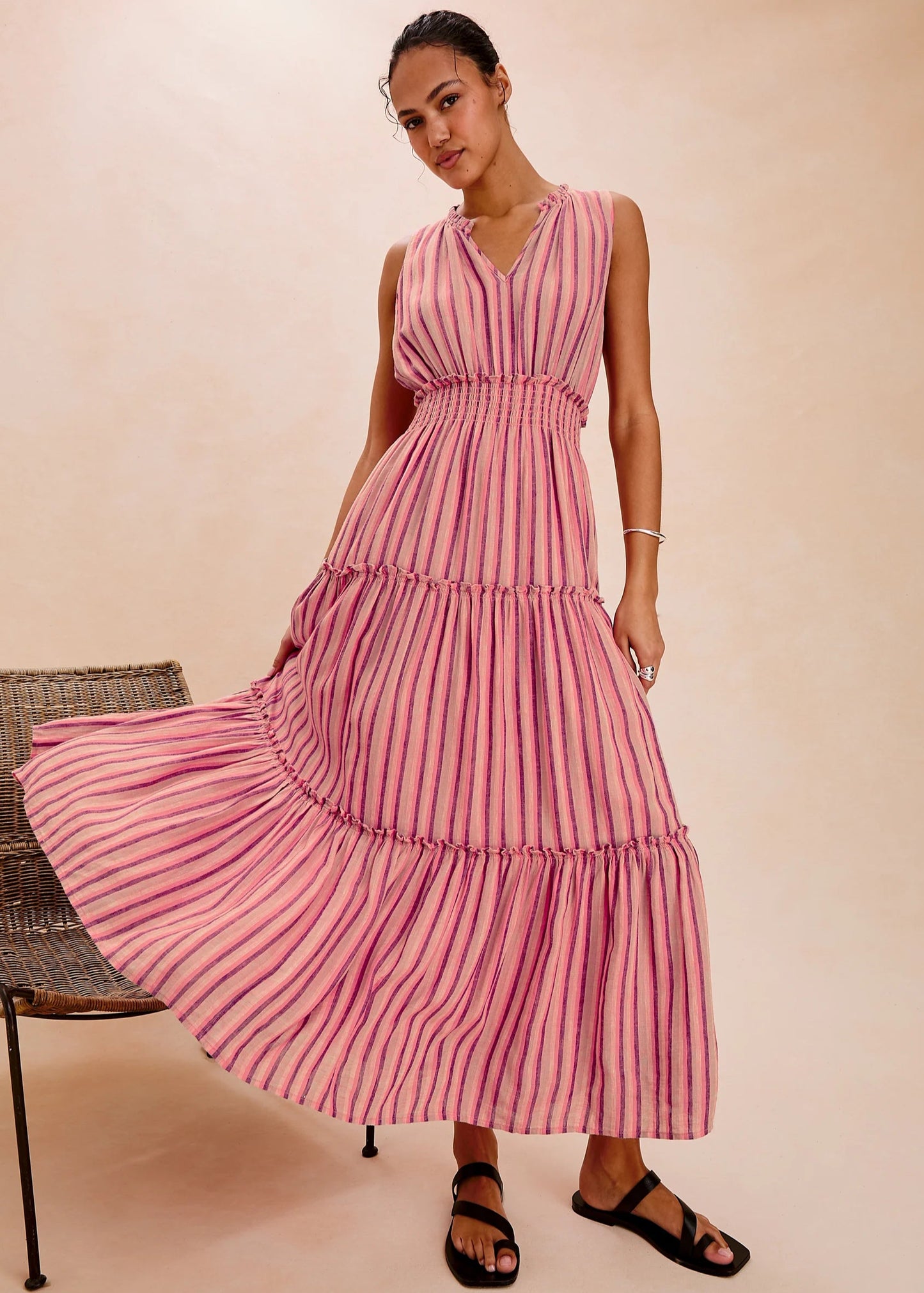 Loulou Dress in Cabana Stripe from Rails Clothing