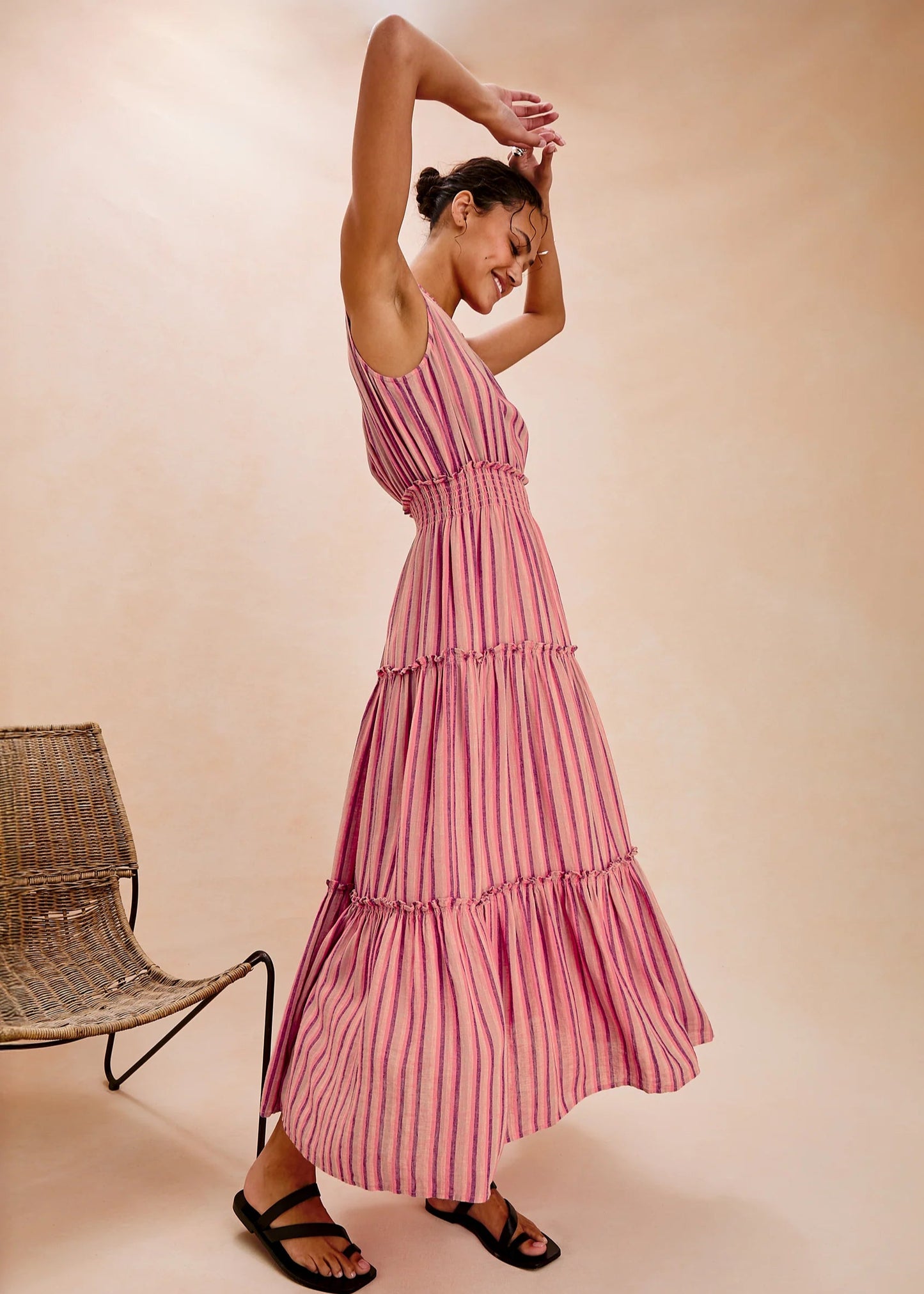 Loulou Dress in Cabana Stripe from Rails Clothing