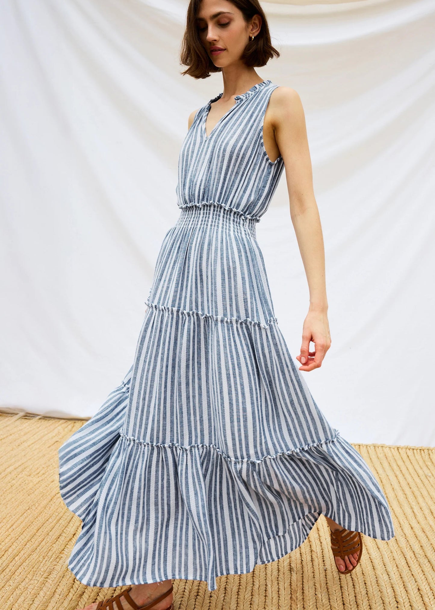 Loulou Dress in Jalisco Stripe from Rails Clothing