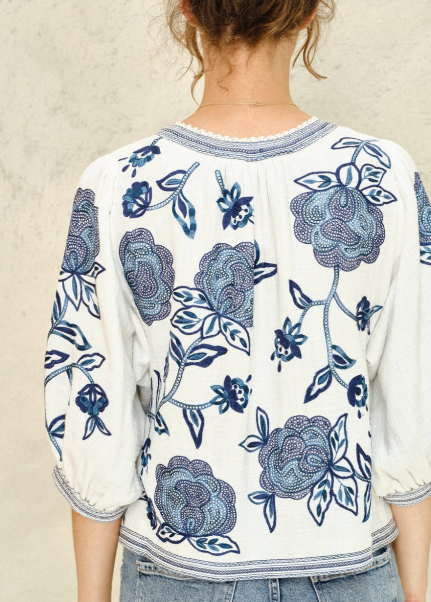 Lucia Jacket in Blue from M.A.B.E at Edito boutique