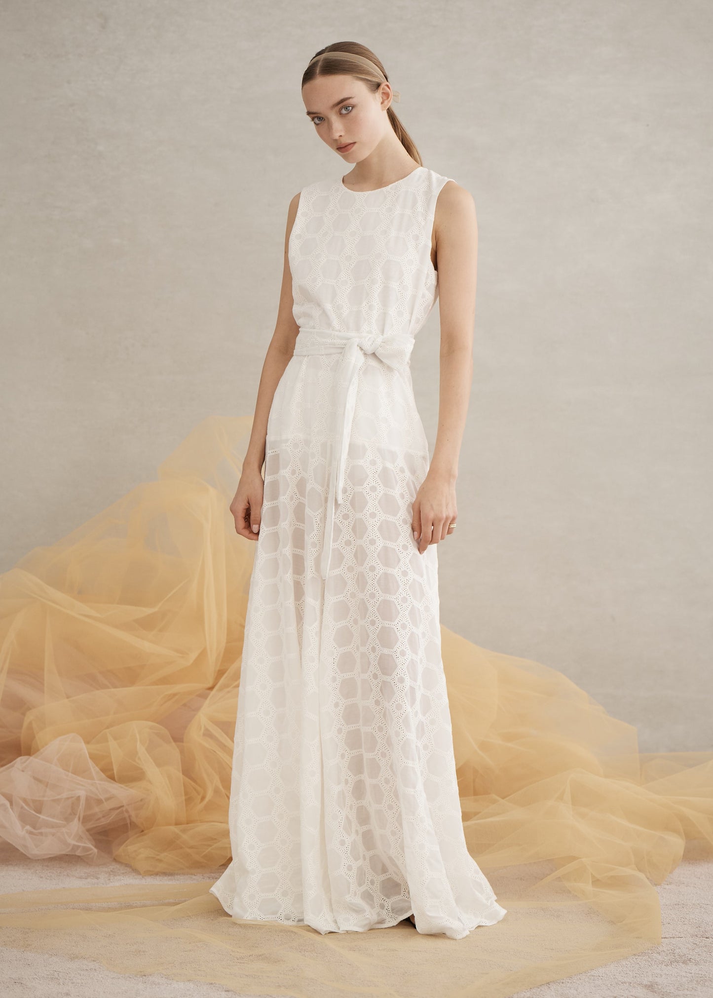 Luna Maxi Dress in White from Luxe De Valentina