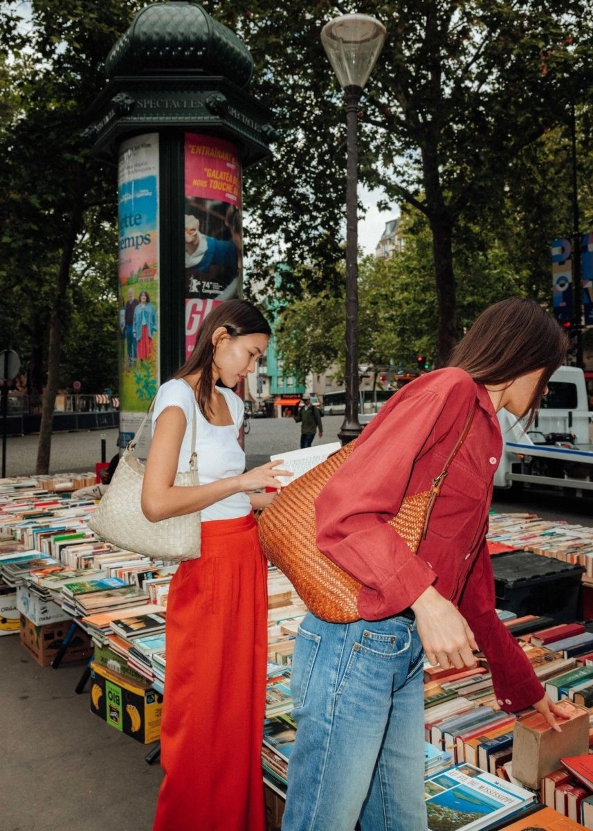 Luna Mezza Bag in Tan from DRAGON DIFFUSION at Edito boutique