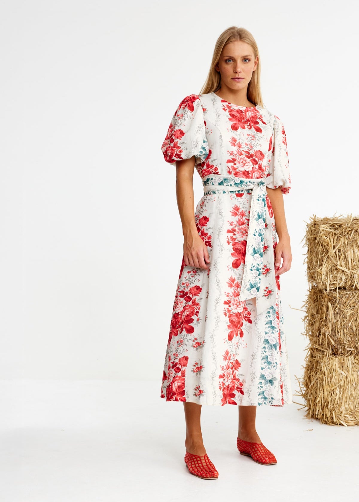 Magic Millions Midi Dress in Wallpaper from Binnywear
