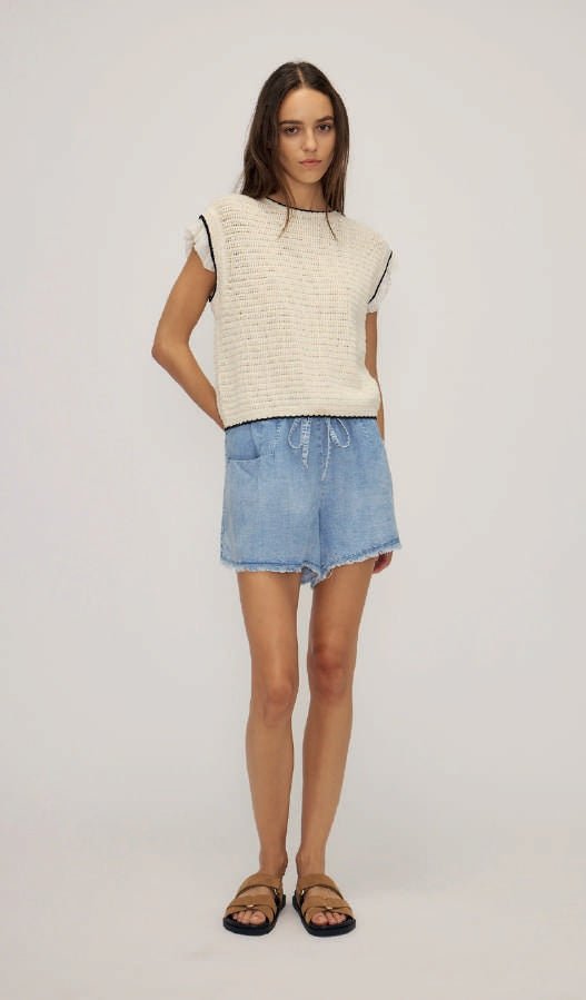 Mali Top in Cream from MELISSA NEPTON at Edito boutique