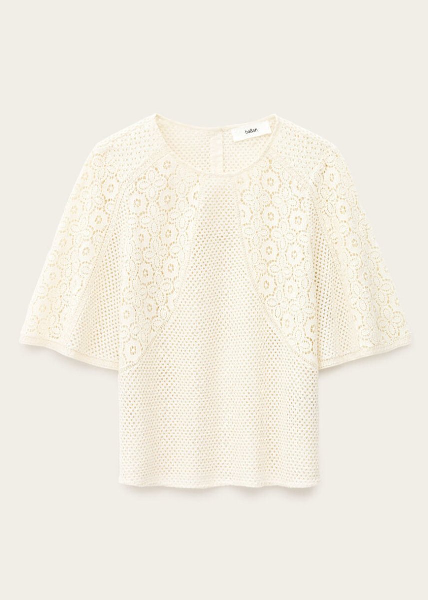 Marlow Top in Ecru from BA&SH at Edito boutique