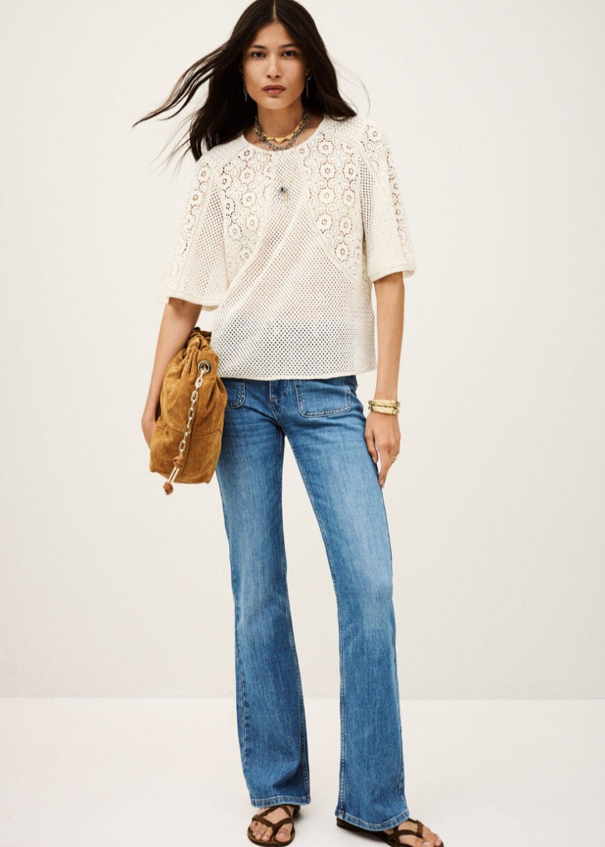 Marlow Top in Ecru from BA&SH at Edito boutique