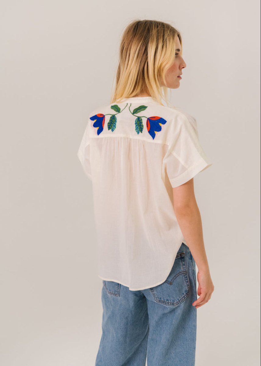 Maya Corolle Blouse in Ecru from SACRECOEUR at Edito boutique