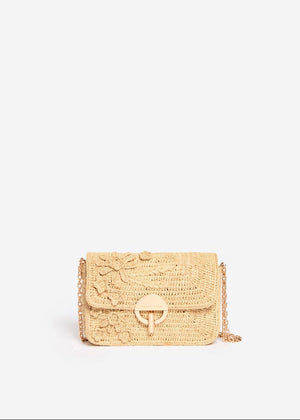 Medium Moon Bag in Raffia from VANESSA BRUNO at Edito boutique