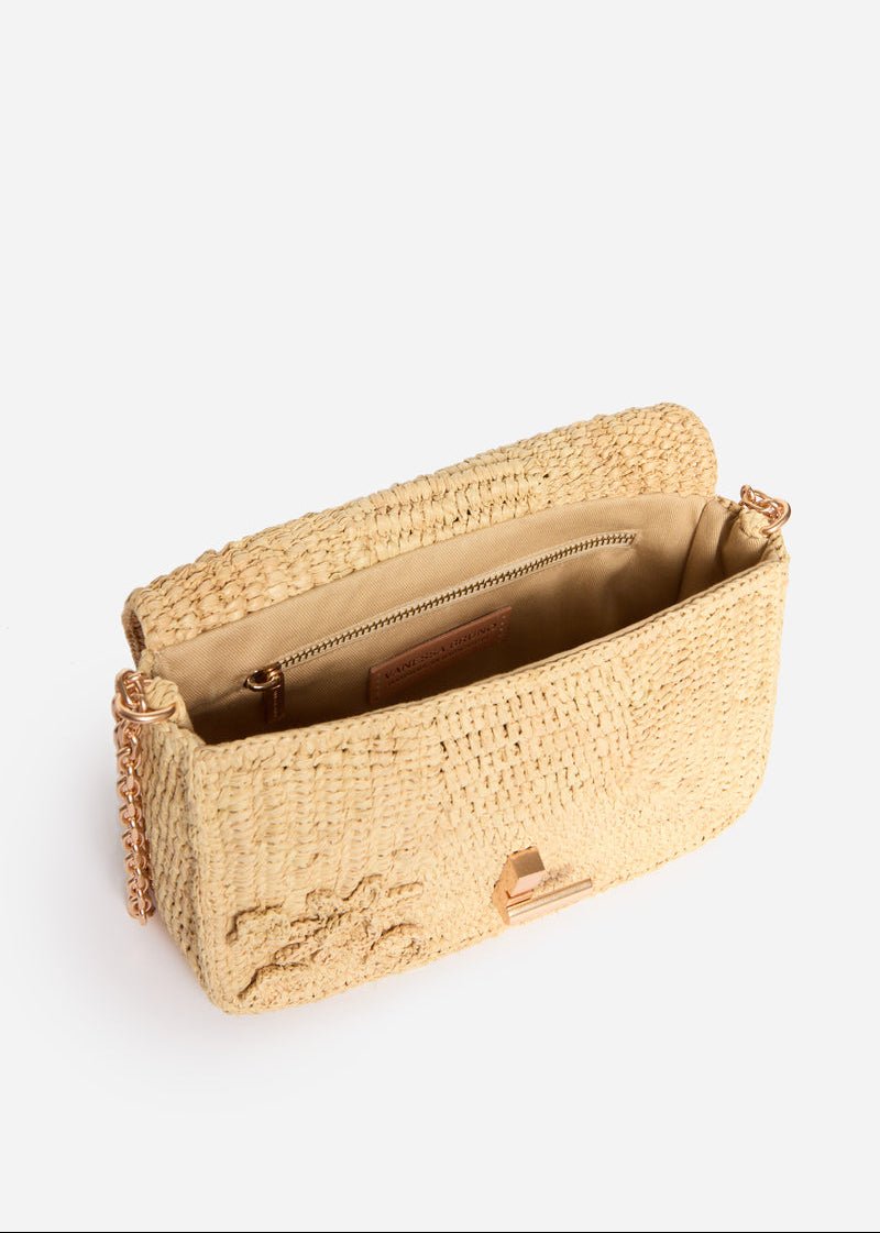 Medium Moon Bag in Raffia from VANESSA BRUNO at Edito boutique