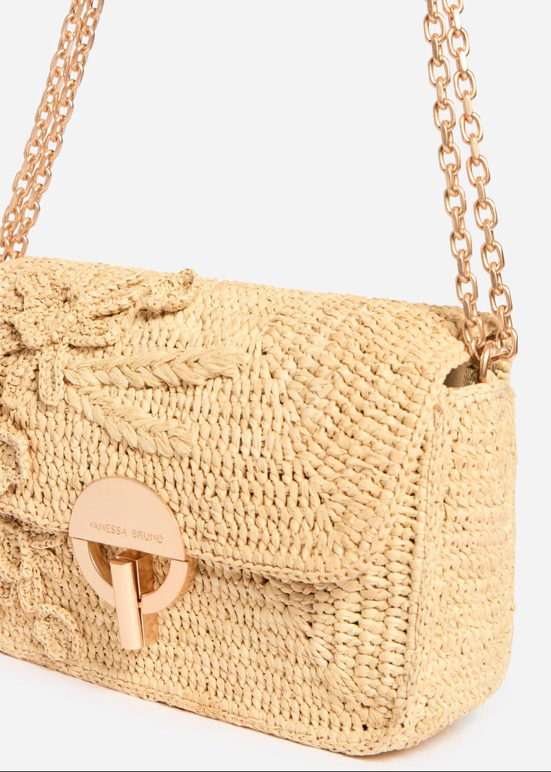 Medium Moon Bag in Raffia from VANESSA BRUNO at Edito boutique