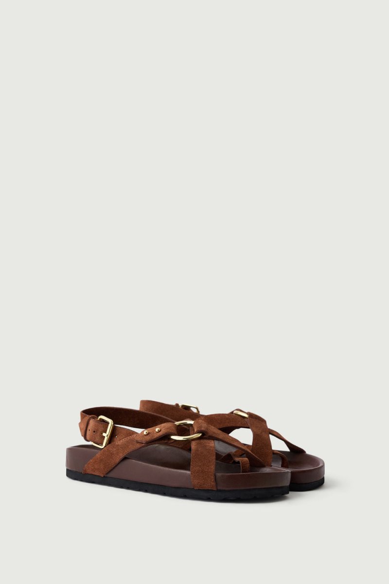 Mexico Sandals in Rust from SOEUR at Edito boutique
