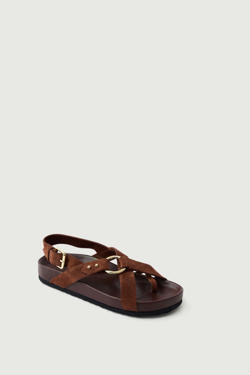 Mexico Sandals in Rust from SOEUR at Edito boutique