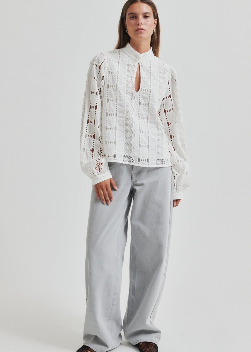 Milina Blouse in Coconut Milk from SECOND FEMALE at Edito boutique