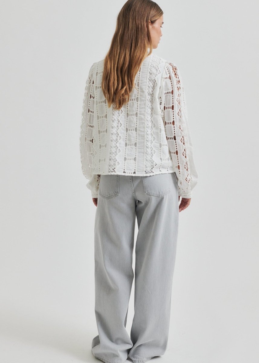 Milina Blouse in Coconut Milk from SECOND FEMALE at Edito boutique