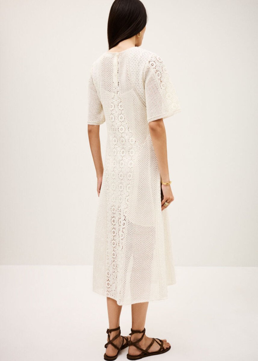 Moody Midi Dress in Ecru from BA&SH at Edito boutique