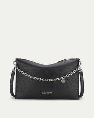 Mr Siamese Bag in Black/Silver from DEADLY PONIES at Edito boutique