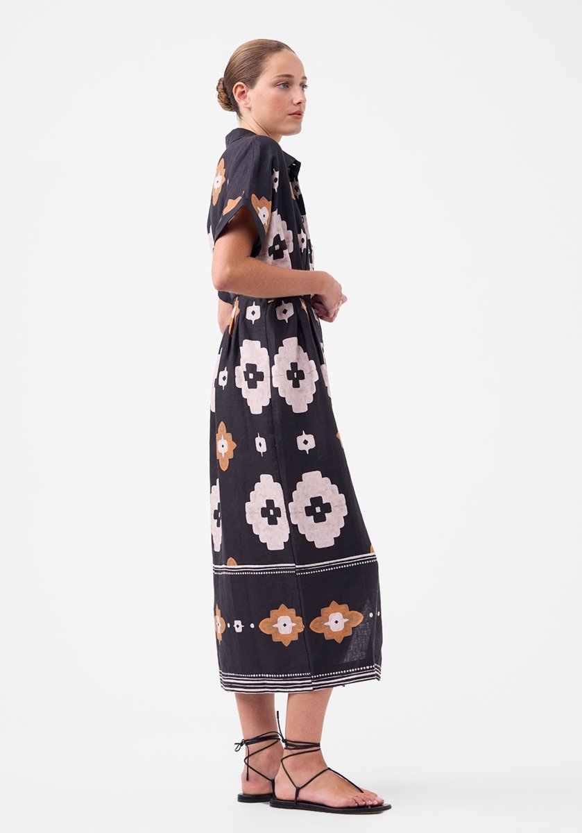 Navi Linen Shirt Dress from MORRISON at Edito boutique