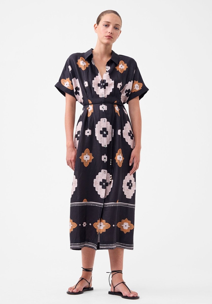 Navi Linen Shirt Dress from MORRISON at Edito boutique