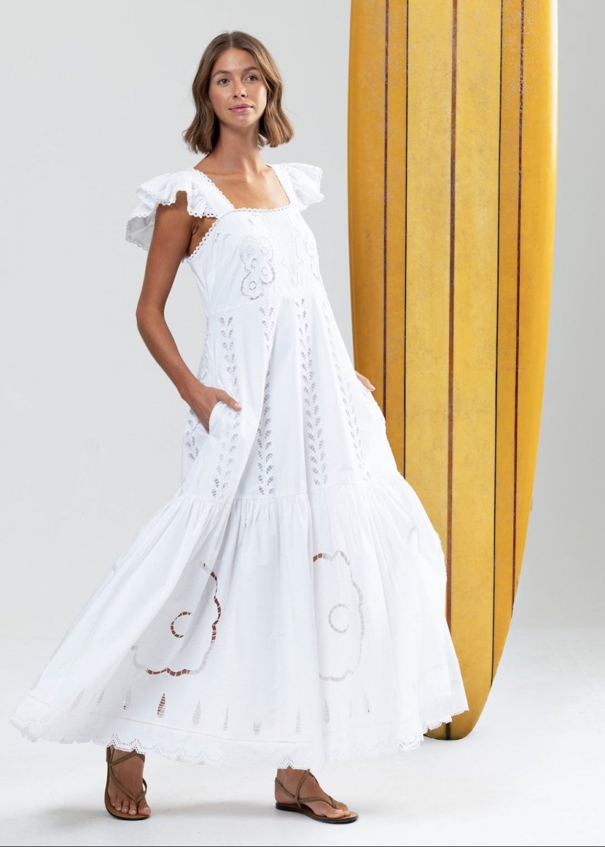 New Years Eve Sundress in White from BINNYWEAR at Edito boutique