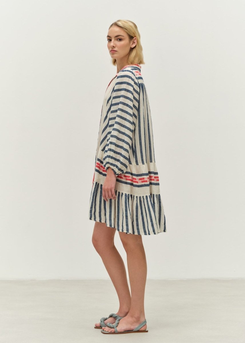 Nifty Dress in Navy/Red from DEVOTION TWINS at Edito boutique