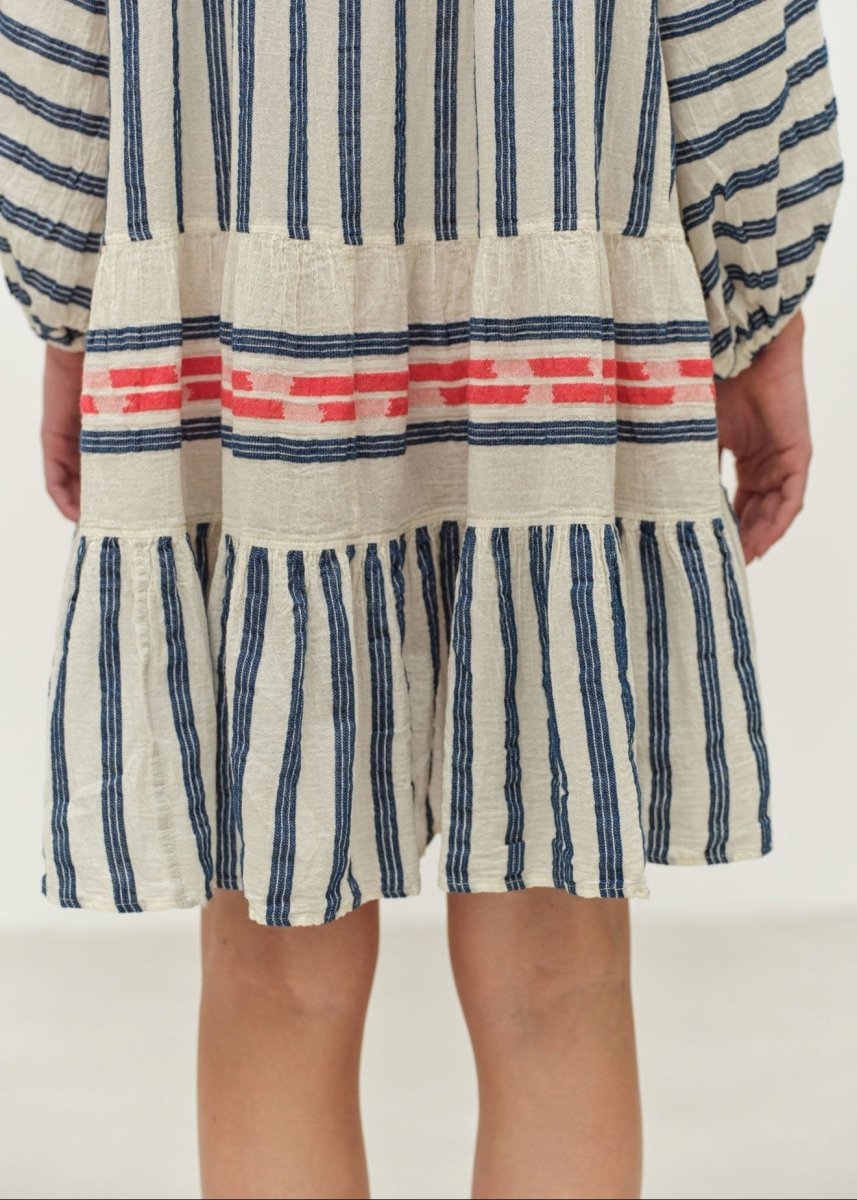 Nifty Dress in Navy/Red from DEVOTION TWINS at Edito boutique