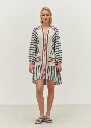 Nifty Dress in Navy/Red from DEVOTION TWINS at Edito boutique