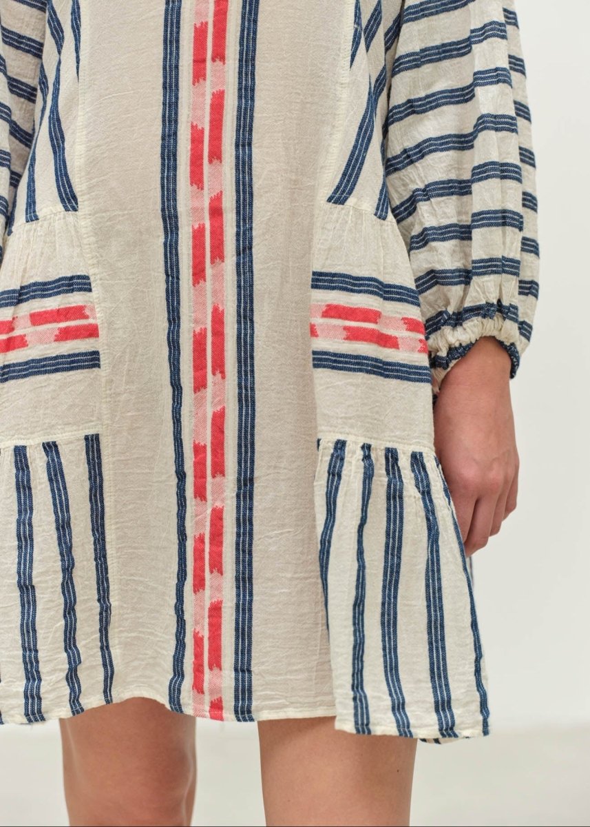 Nifty Dress in Navy/Red from DEVOTION TWINS at Edito boutique