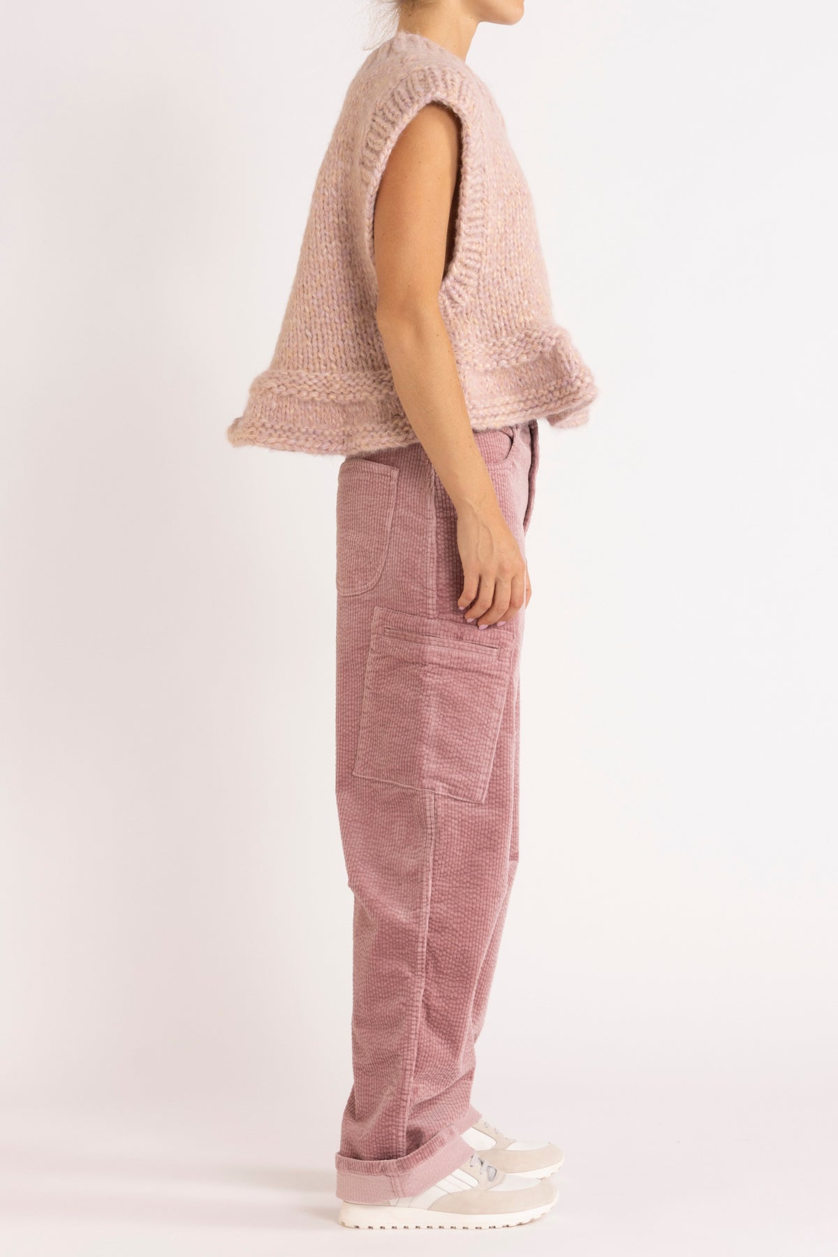 Opal Knit Vest in Blush from Flannel