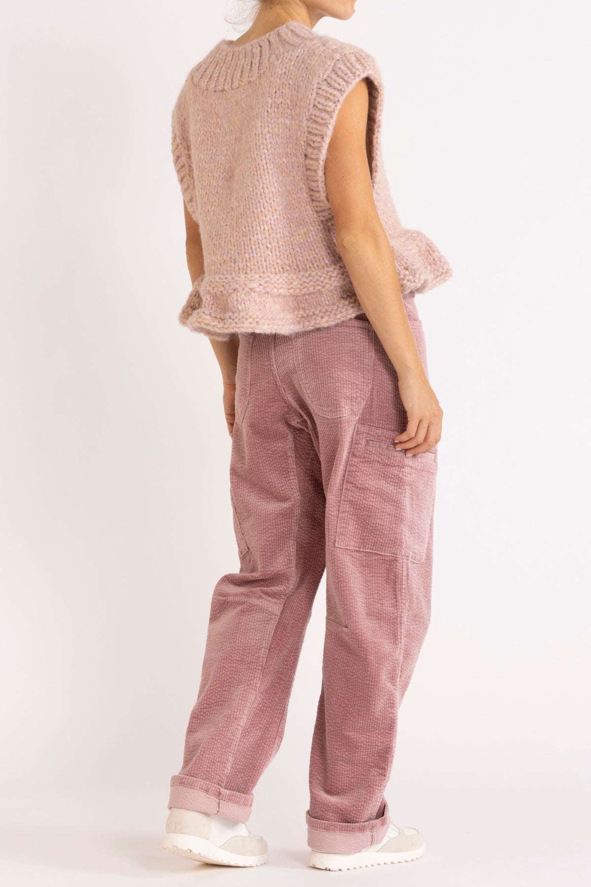 Opal Knit Vest in Blush from Flannel