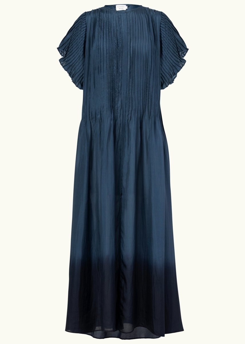 Ottavia Dip - Dye Shirt Dress in Navy from FLANNEL at Edito boutique
