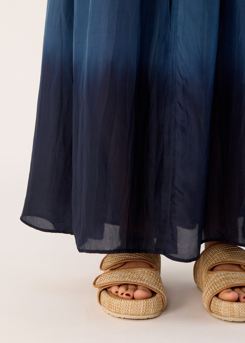Ottavia Dip - Dye Shirt Dress in Navy from FLANNEL at Edito boutique
