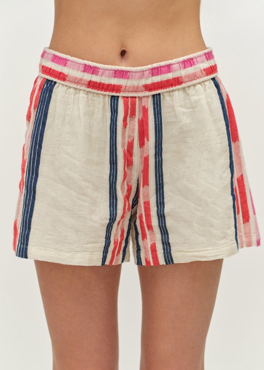 Outopia Short in Navy/Red from DEVOTION TWINS at Edito boutique
