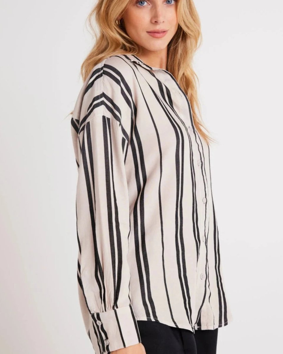 Oversized Button Down in Ecru from BELLA DAHL at Edito boutique