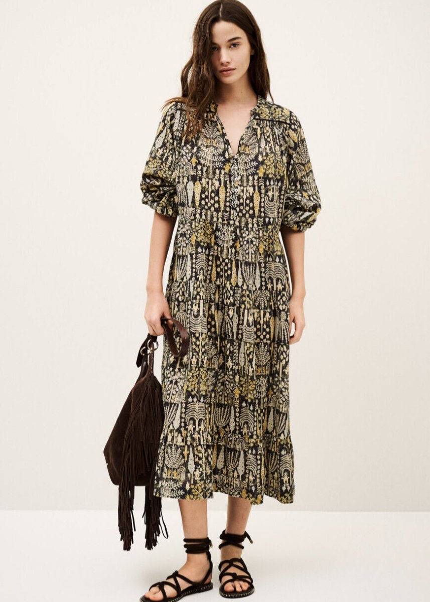 Pidola Dress in Khaki from BA&SH at Edito boutique