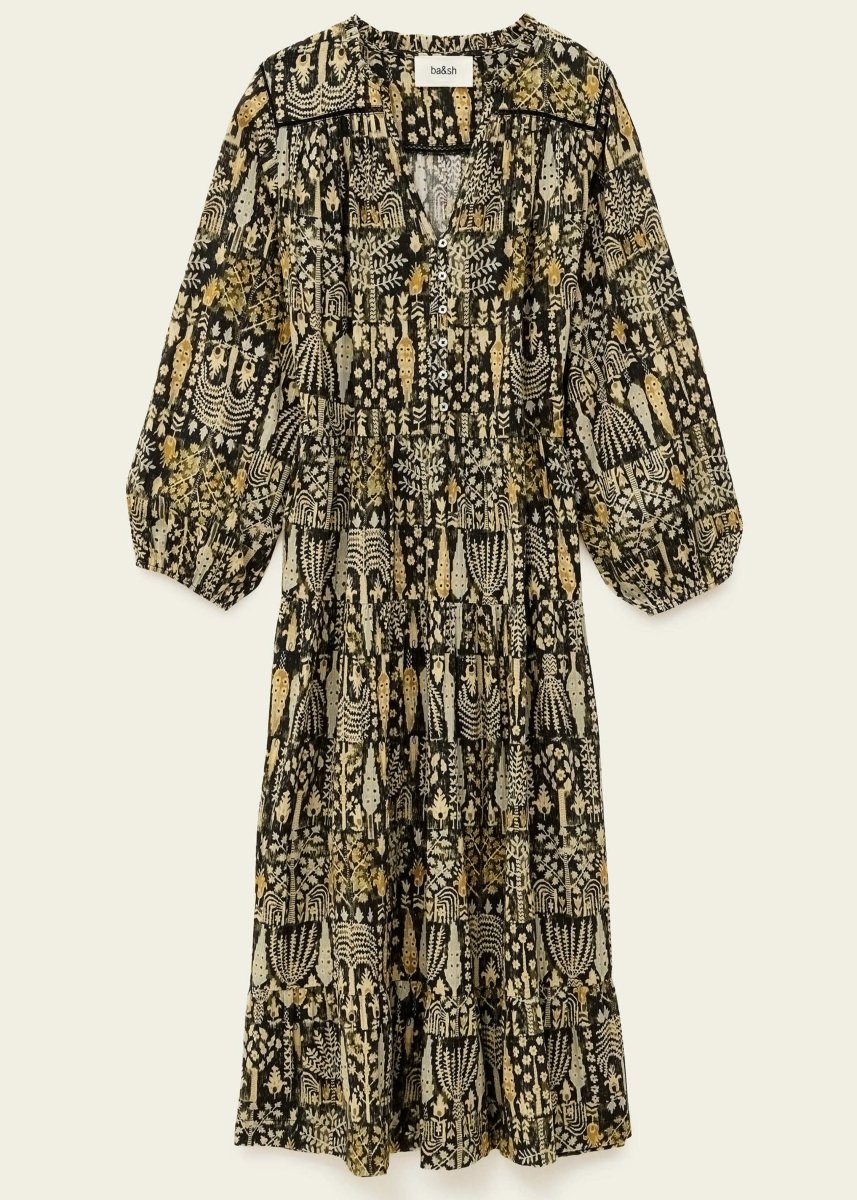 Pidola Dress in Khaki from BA&SH at Edito boutique