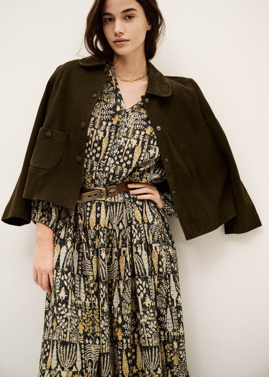 Pidola Dress in Khaki from BA&SH at Edito boutique