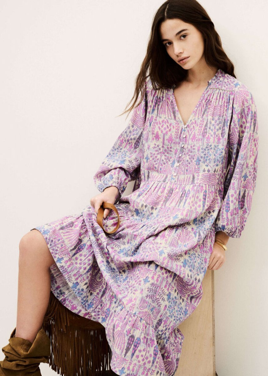 Pidola Dress in Pink from BA&SH at Edito boutique