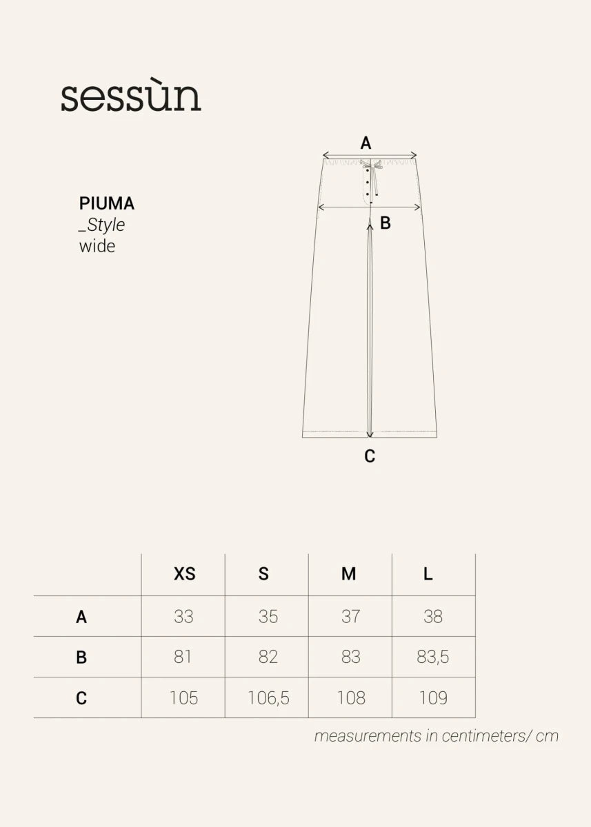 Piuma Pants in Whiatelier from SESSUN at Edito Boutique