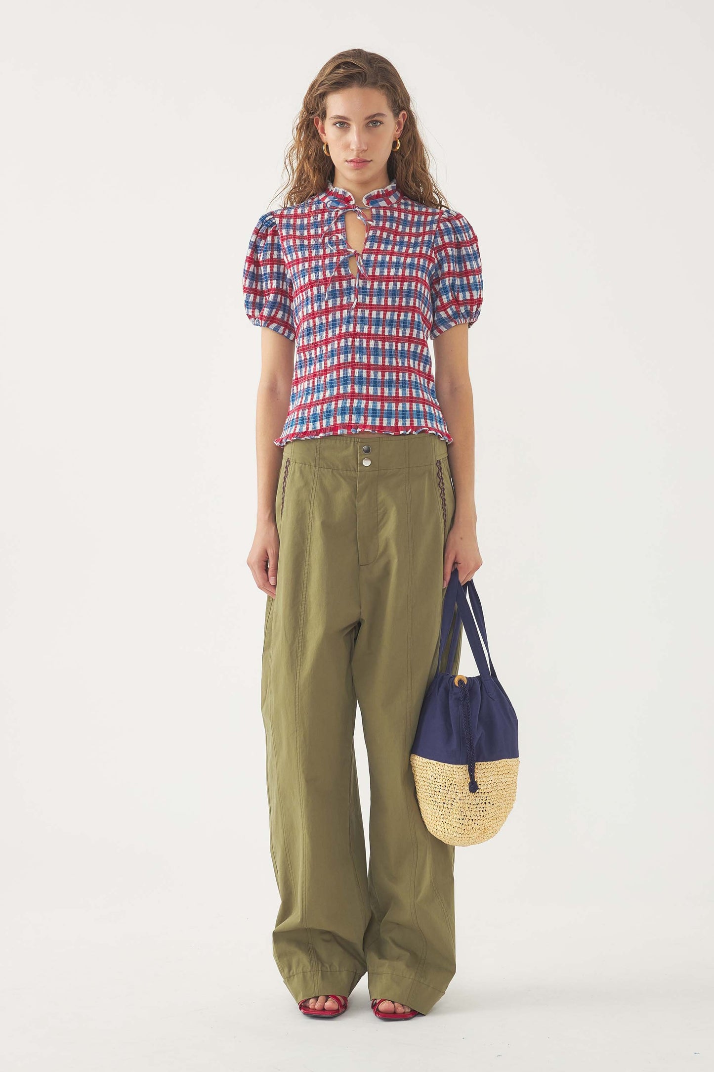 Polly Smocked Blouse in Multi from Antik Batik